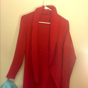 Red sweater/ cardigan